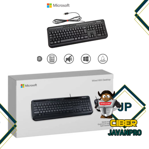TECLADO USB MICROSOFT WIRED 600